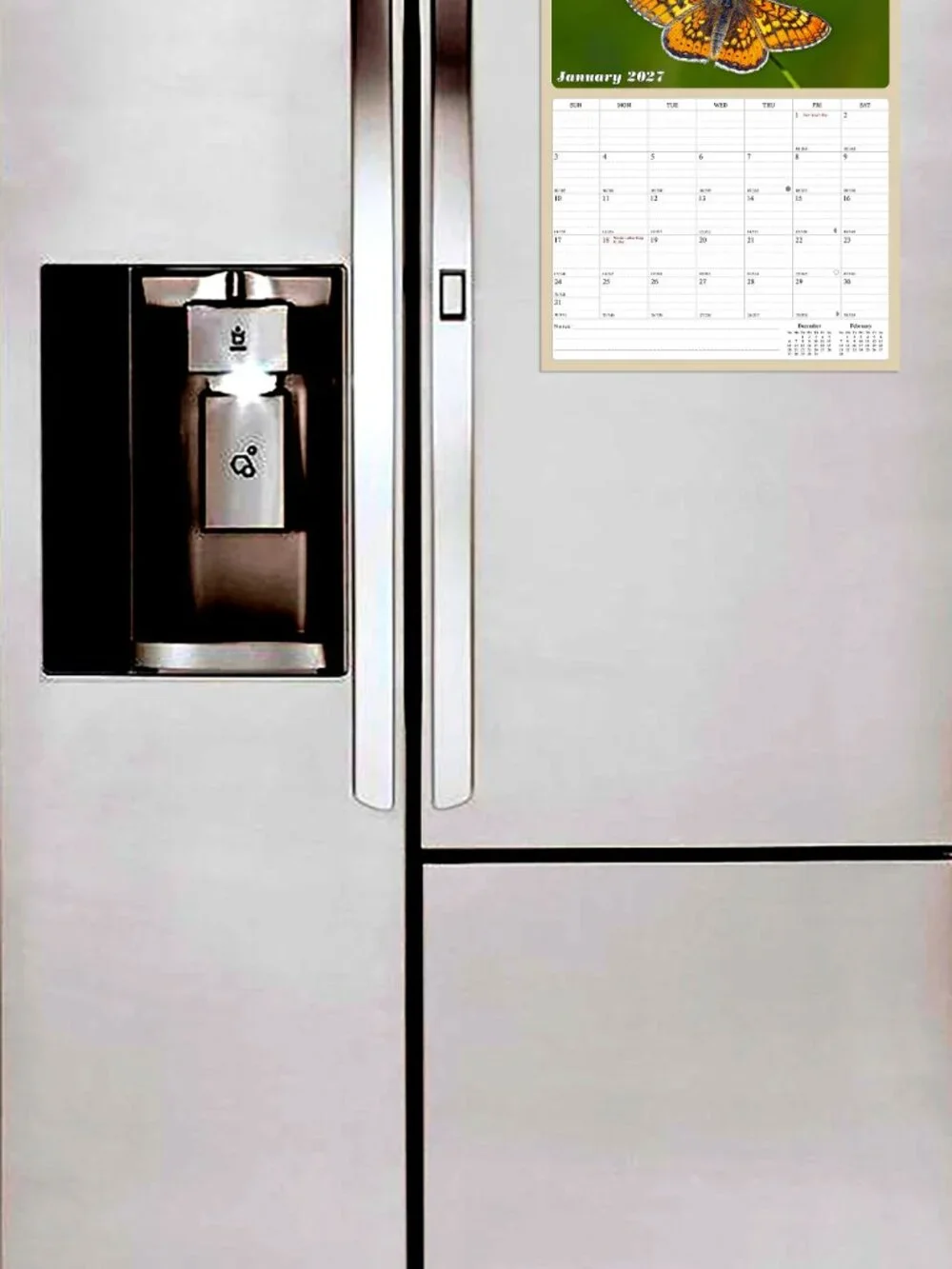 2027 Calendar Magnetic Peel & Stick 12 Months 8.5